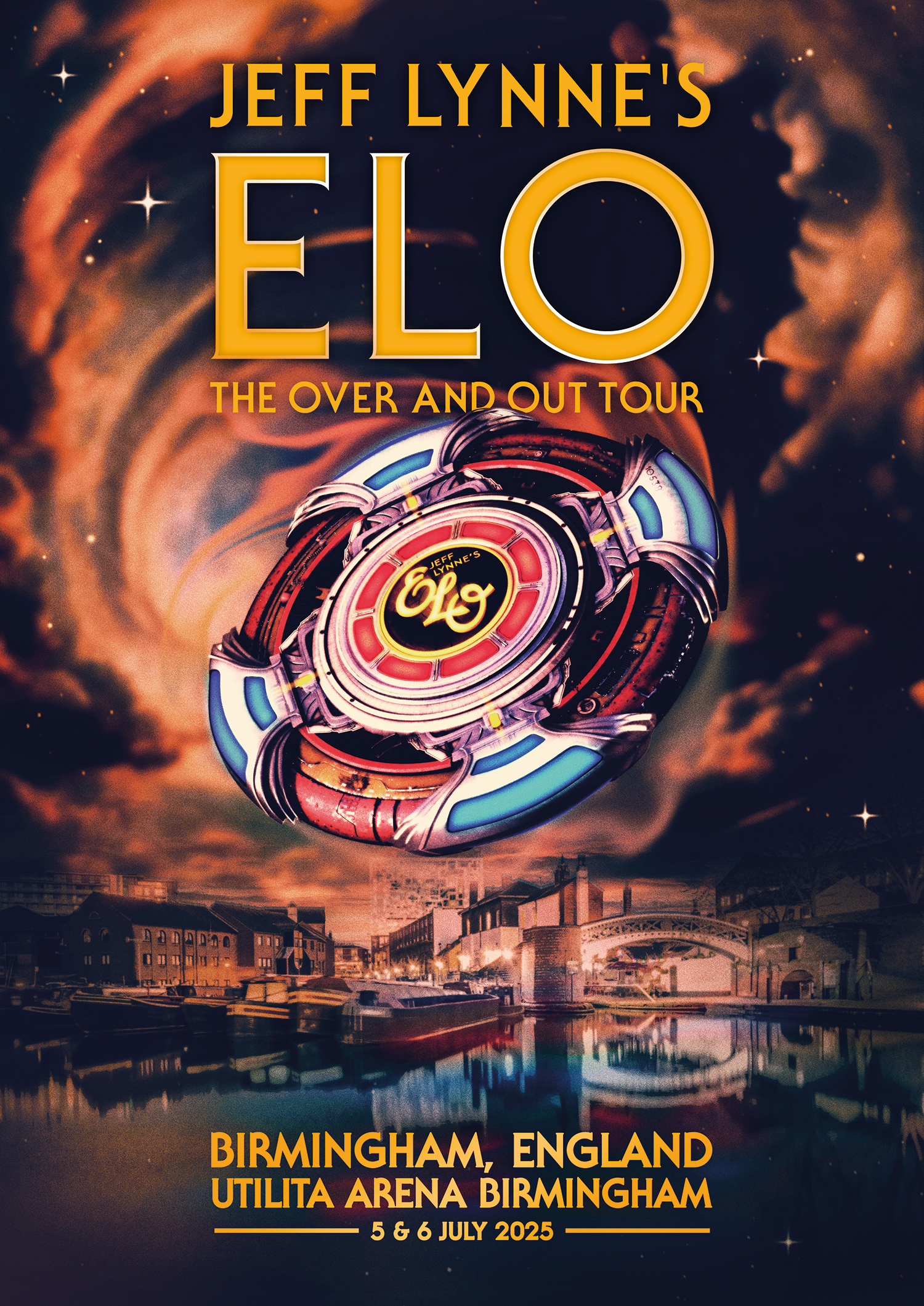 ELO - 2025 Tour Birmingham Poster