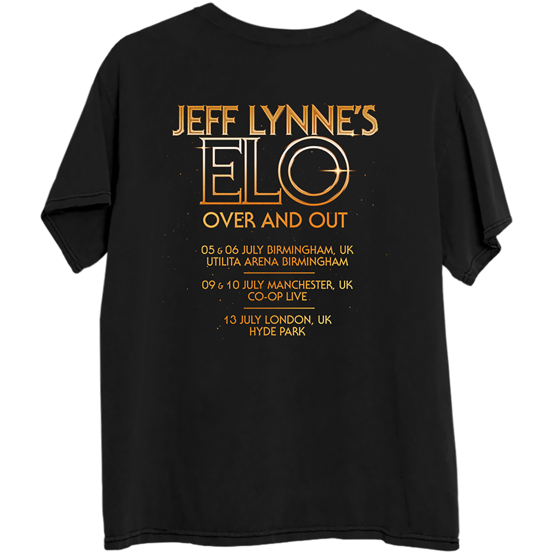 ELO - Over and Out 2025 UK Tour T-Shirt